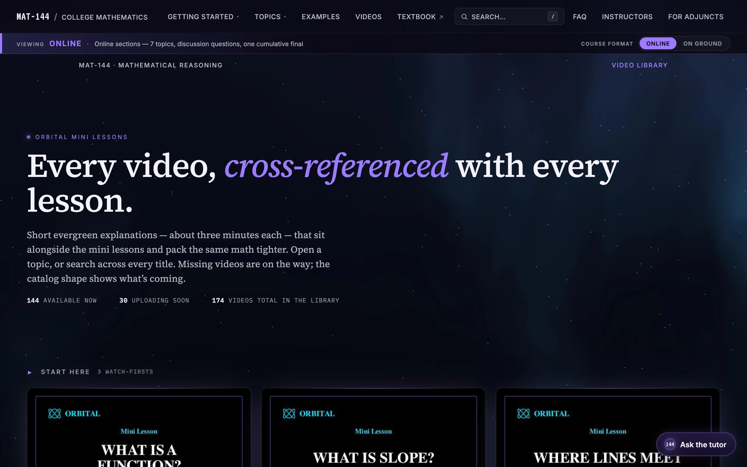 The video library